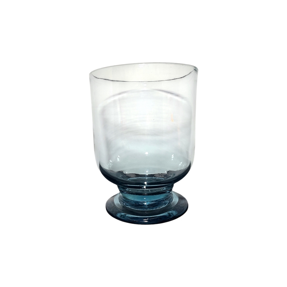 Large Hand Blown Light Blue Vase